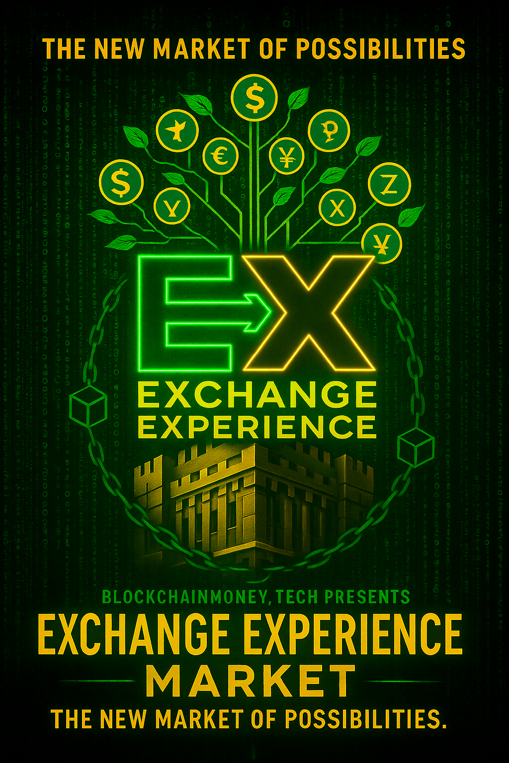ExchangeXperience Market neon logo